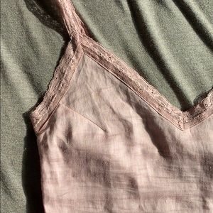 Reformation linen pink top XS